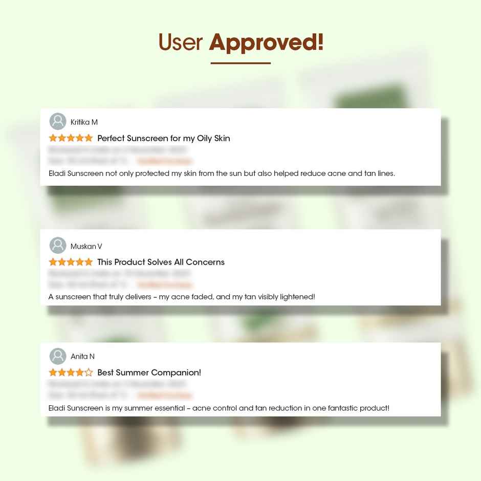 TAC Eladi Sunscreen SPF 50 PA+++ Mattifying, Invisible, No White Cast, Oily Skin