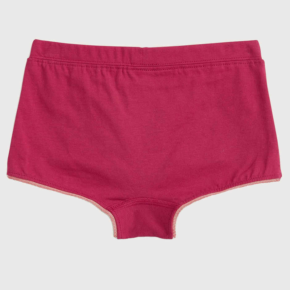 XY Life Scribbles Flowery Intellisoft Tencel Boyshorts | Dark Pink+Frost Pink | 9-10Y| Pack Of 2