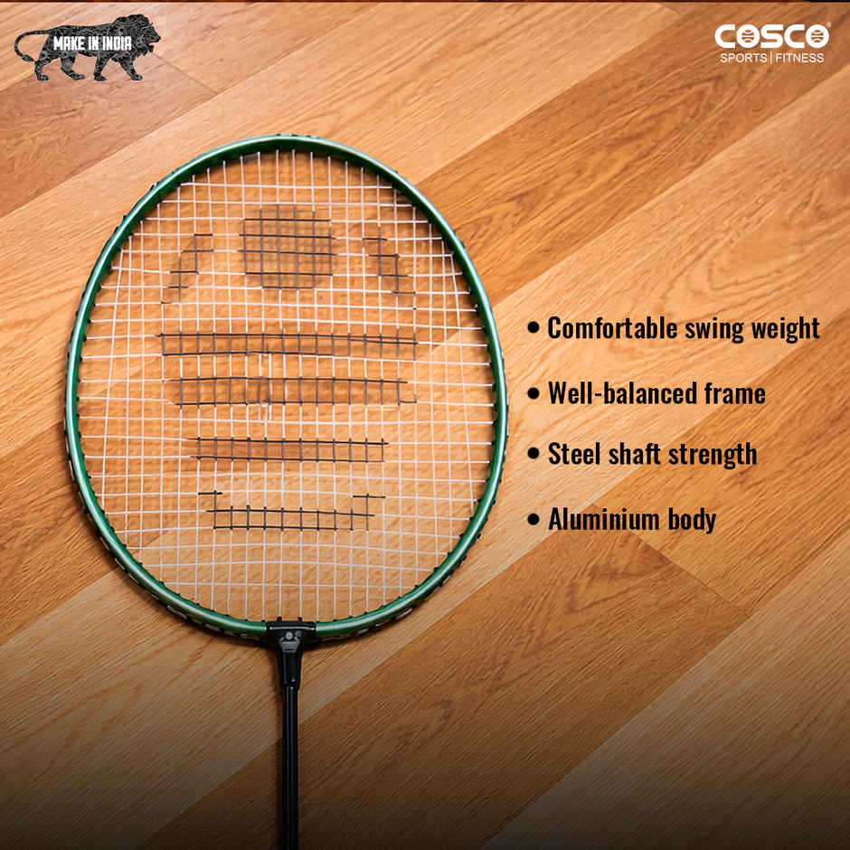 Cosco CZ 60 Badminton Racket | Green & Black
