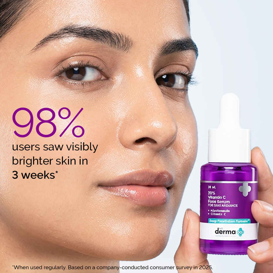 The Derma Co 10% Vitamin C Face Serum Reduces Pigmentation & Glowing Skin For All Skin Types