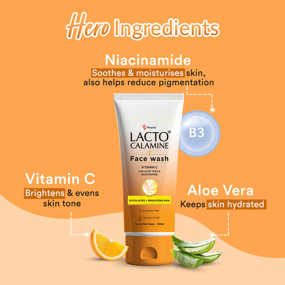 Lacto Calamine Vitamin C Facewash