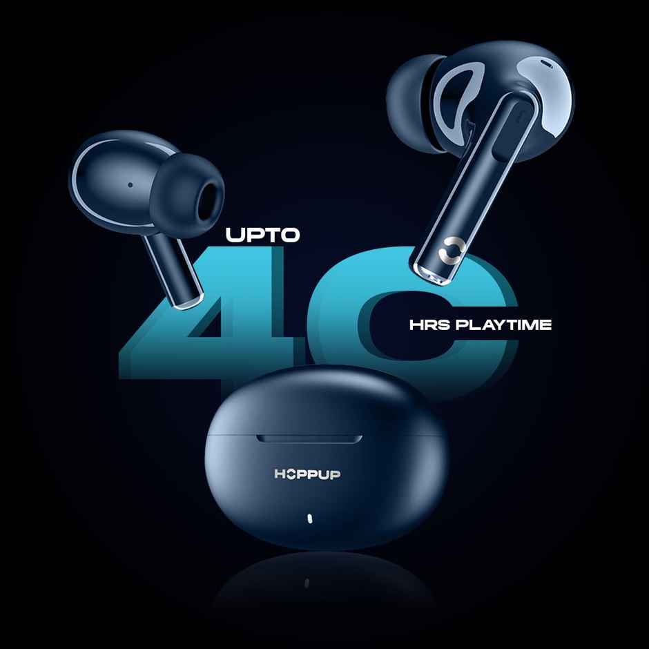 Airdoze S40 Earbuds With 13Mm Drivers, 40H Playtime,ENC & Type-C Bluetooth Gaming Headset(Blue)
