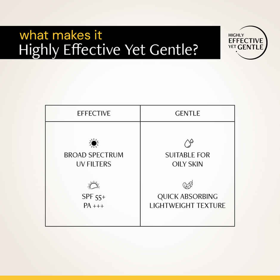 Deconstruct Gel Sunscreen SPF 55+ PA+++ | No White Cast, Lightweight, Non-greasy