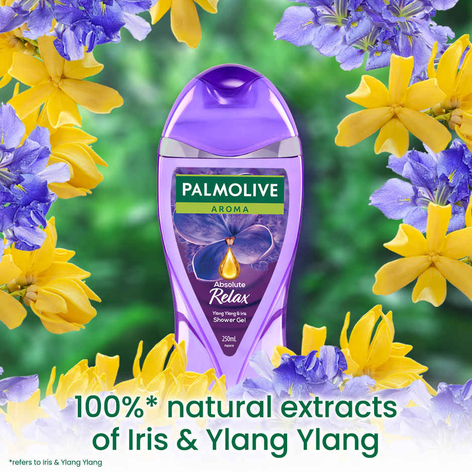 Palmolive Iris & Ylang Ylang Essential Oil Aroma Absolute Relax, Moisturizing Body Wash