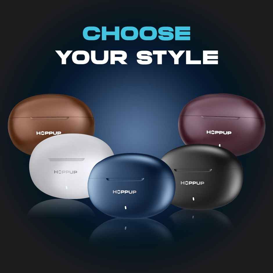 Airdoze S40 Earbuds With 13Mm Drivers, 40H Playtime, ENC & Type-C Bluetooth Headset (Wine)