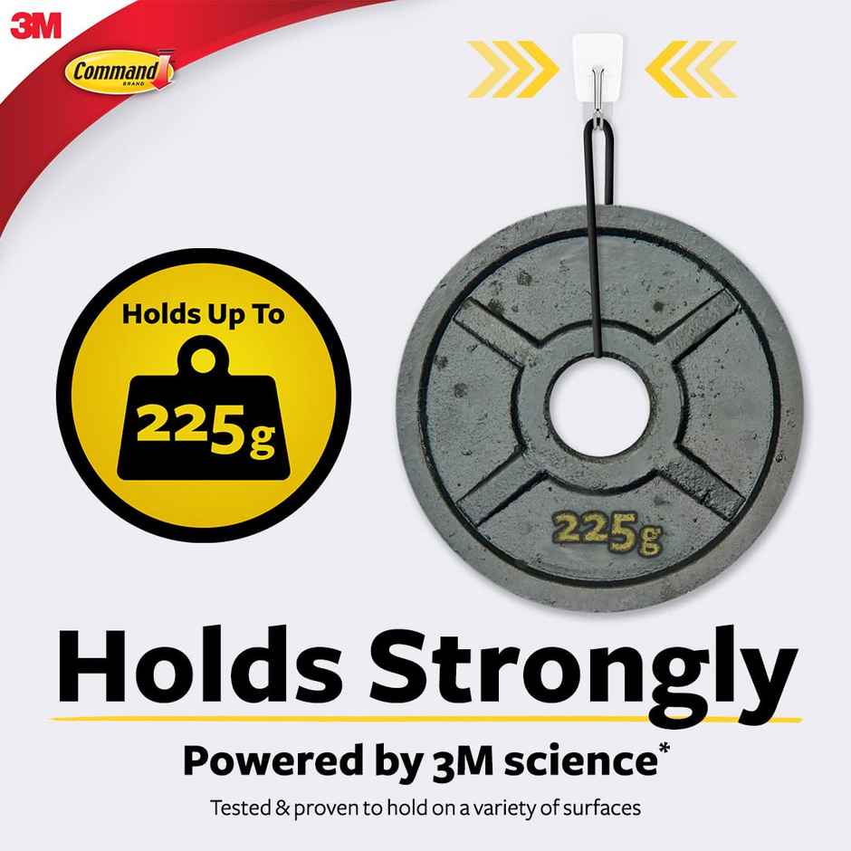 Command Small Wire Wall Hooks | White