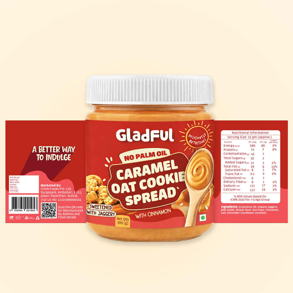 Gladful Caramel Oat Cookie Spread