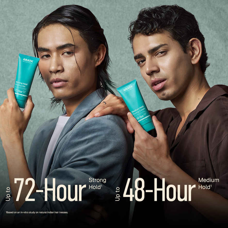Arata Strong Hold Styling Cream & Gel Combo