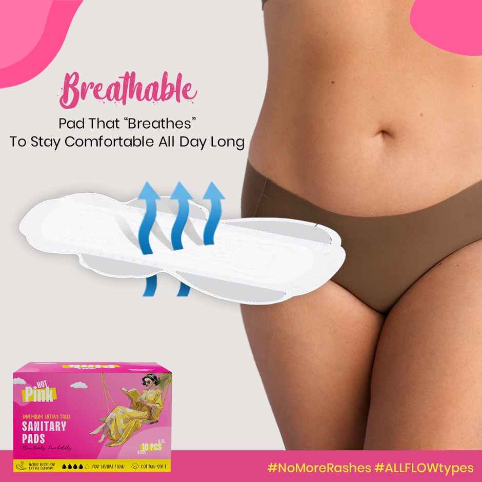 Pinq Polka Hot Pink 12 XL + 8 XXL Sanitary Pads