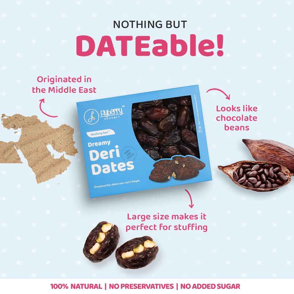 Flyberry Gourmet Deri Dates All Natural