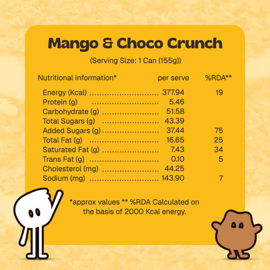 OB & GOB Mango & Choco Crunch Ice Cream Sundae