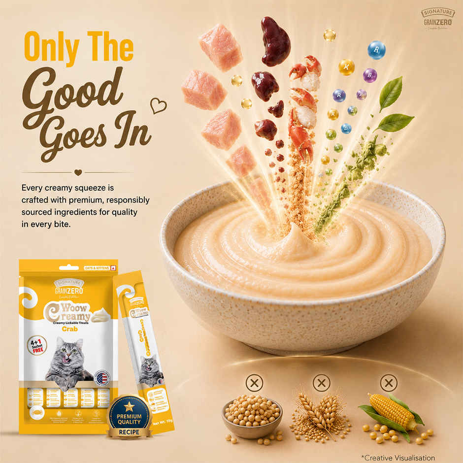 Grain Zero Creamy Lickable Cat Treat - Crab