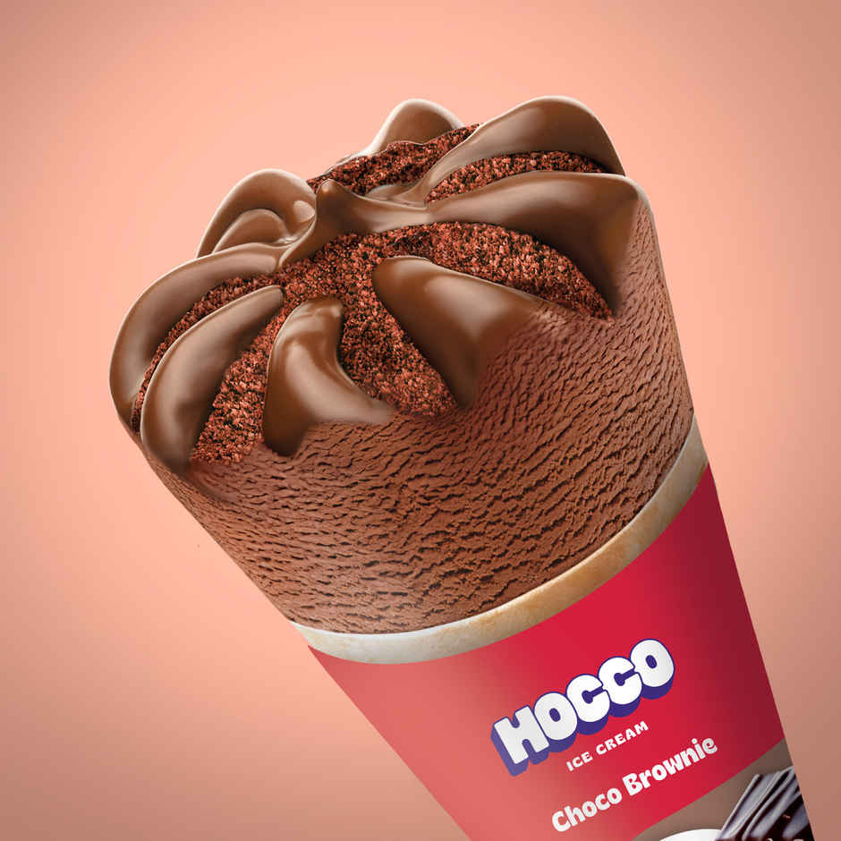 Hocco Choco Brownie Ice Cream Cone Combo  