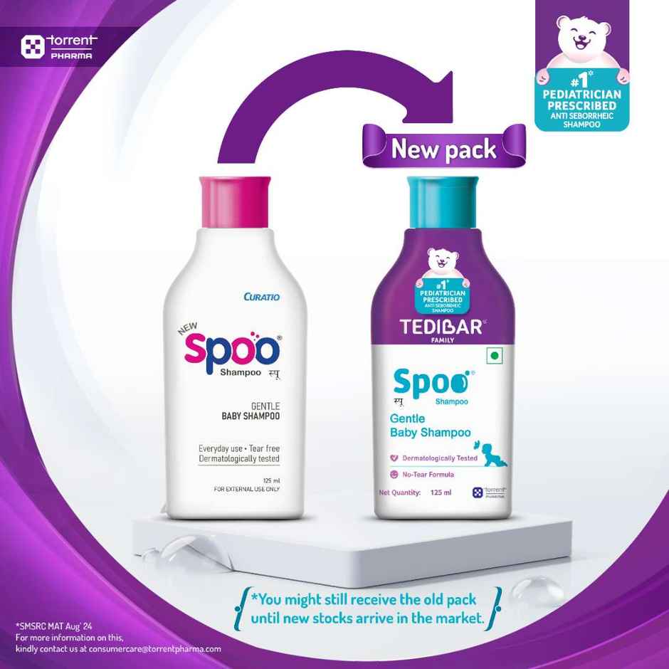 Tedibar Family Spoo Shampoo Gentle Cleanser For Your Baby's Scalp & Hair