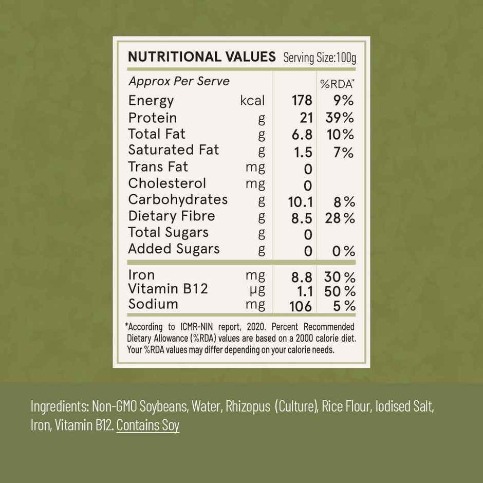 Hello Tempayy 42g Protein Tempeh Crumbles | Low Fat & High Fibre