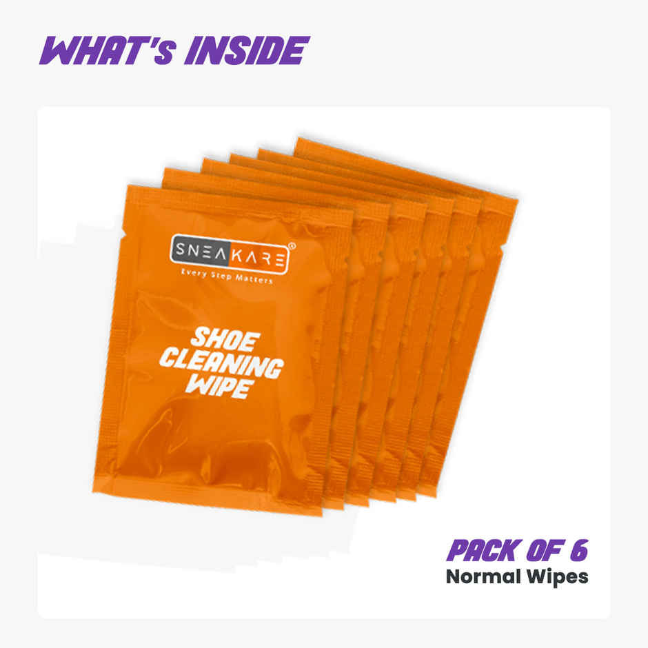 Sneakare Shoe Cleaning Wipes Pack of 6