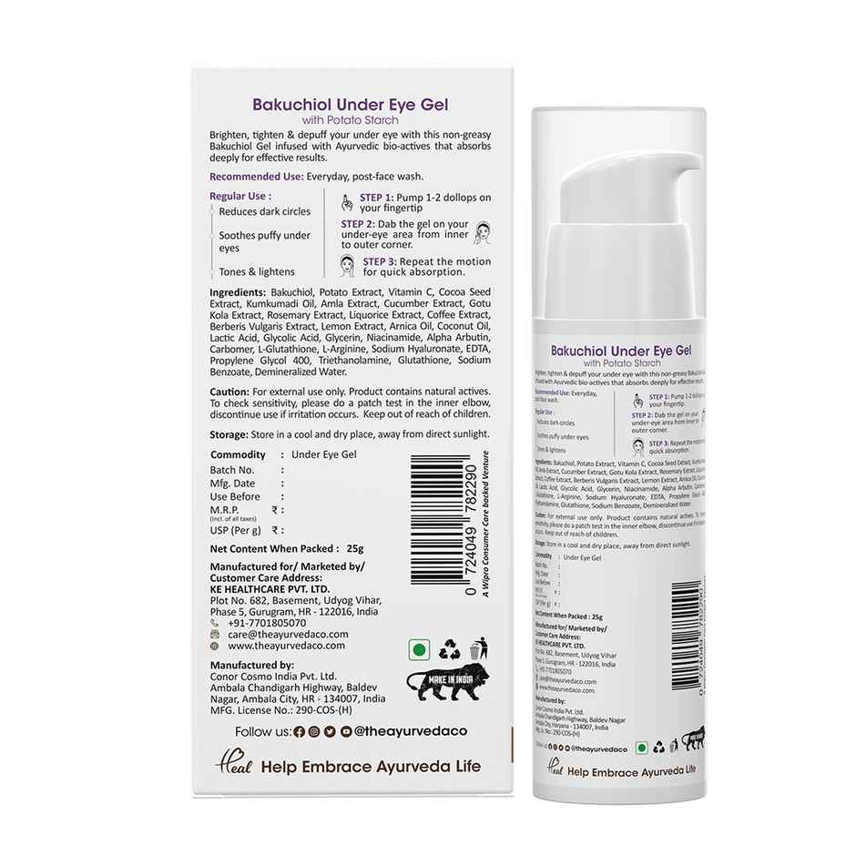 TAC Bakuchiol Under Eye Gel Cream With Retinol For Dark Circles & Wrinkles