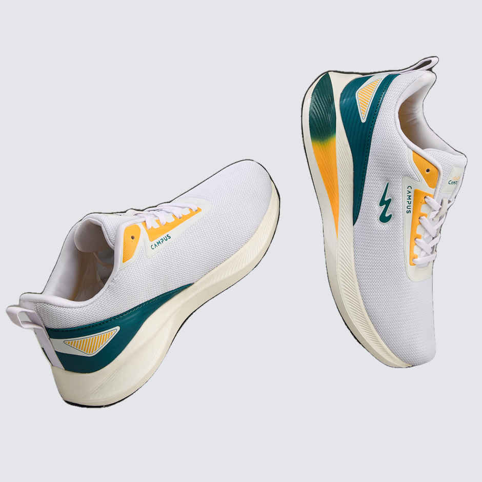 Campus Men's Camp Kripto Running Shoes | White | 7 UK