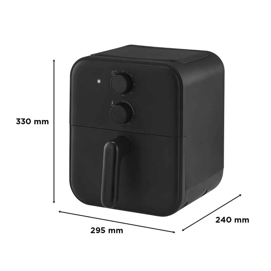 Midea 4.2L Air Fryer,1600W Power Auto Cut-Off,90% Less Oil,Teflon non Stick Coating & Crisper plate