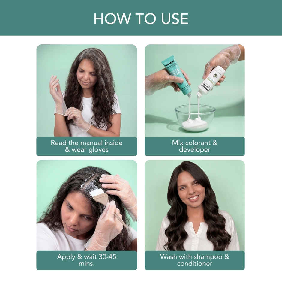 Paradyes Timeless Hair Tint Natural Hair & Beard Color - Natural Black