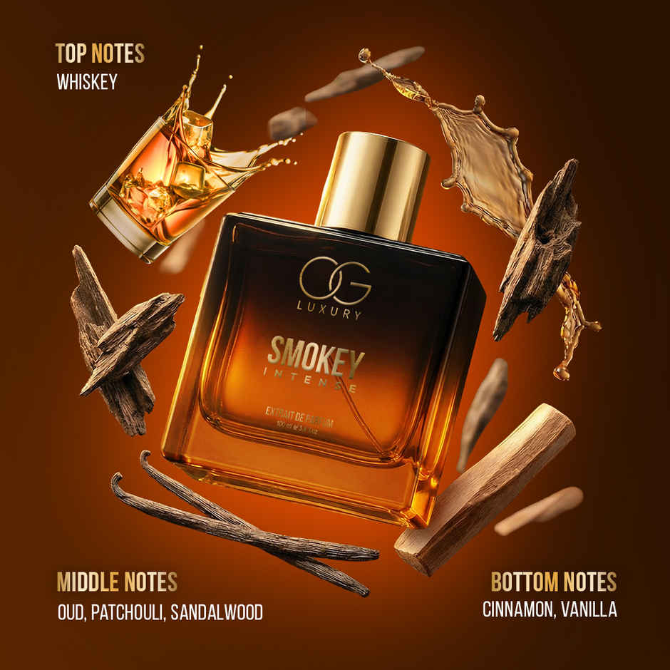 OG Luxury Smokey Intense Extrait De Parfum | Long Lasting Whisky & Oud Perfume for Men
