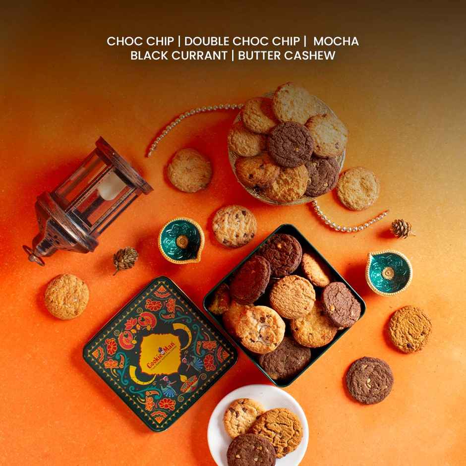 Cookie Man Premium Assorted Cookies & Biscuits Gift Tin Pack