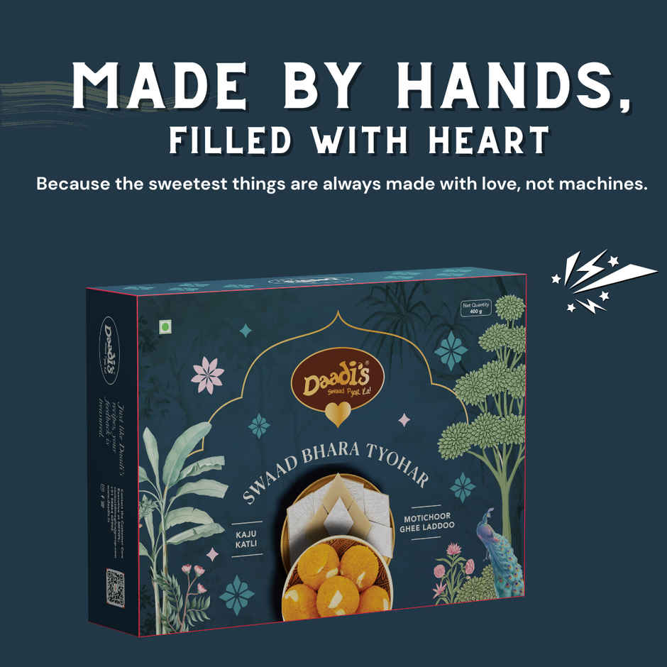 Daadi's Motichoor Ghee Laddoo & Kaju Katli