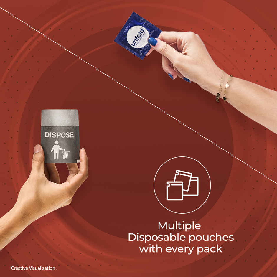 Unfold Cipla Health Unfold Chocolate Dotted Condoms