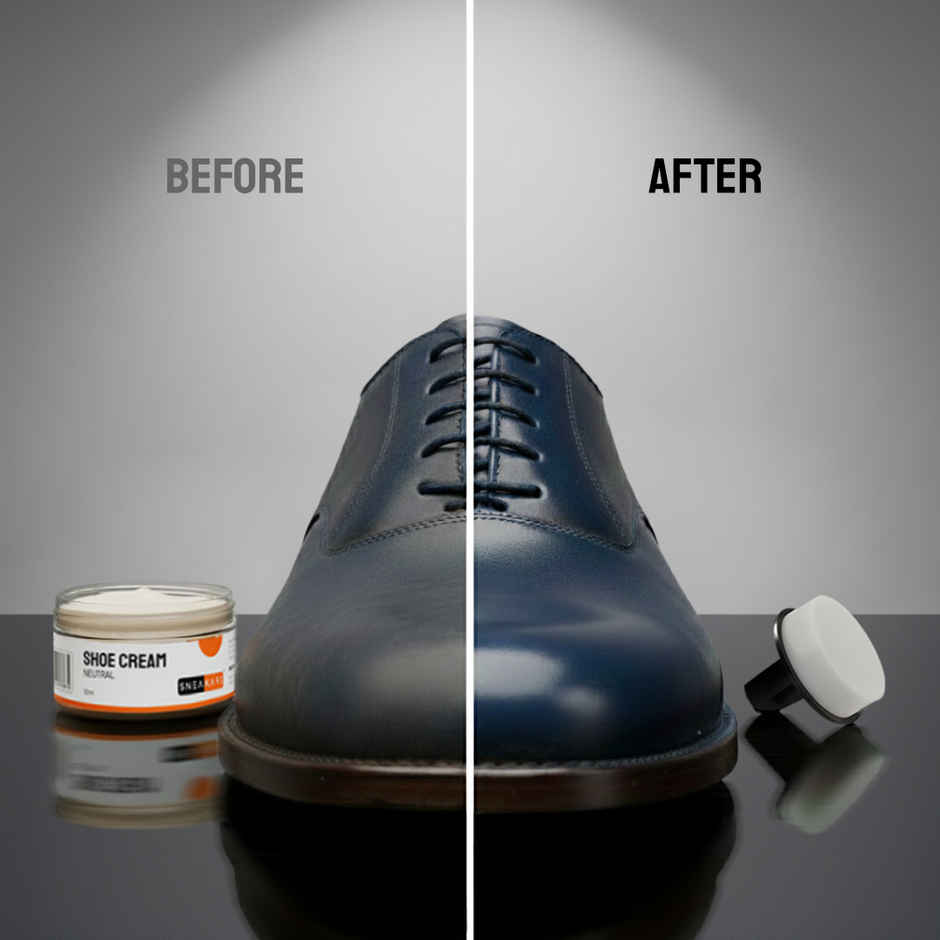 Sneakare Neutral Shoe Cream with Built-In Applicator