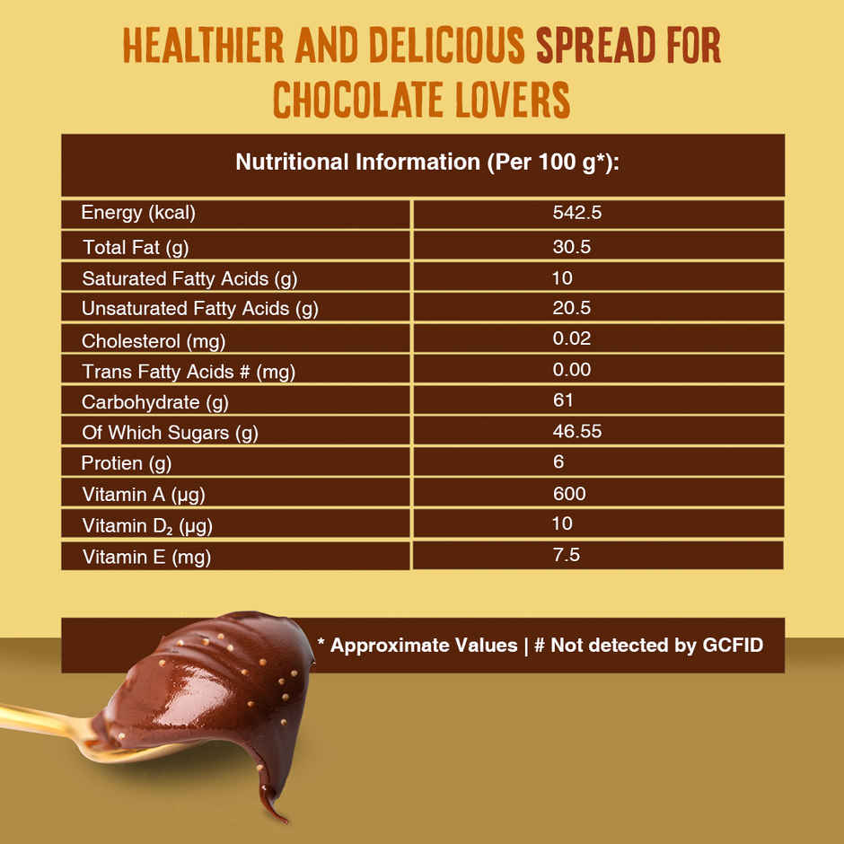 Nutralite Choco Spread Crunchy With Protein-Rich Quinoa Premium Chocolate & Real Hazelnuts - 275 g