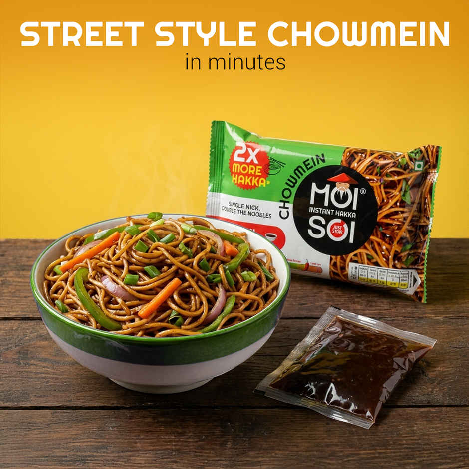 Moi Soi Instant Hakka Noodles - Chowmein Sauce Inside