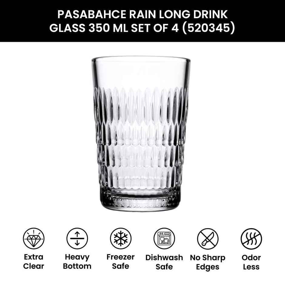 Pasabahce Rain Long Drink Water or Juice Glass |  350 ml