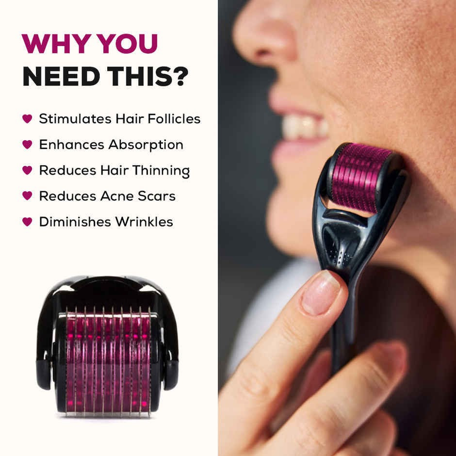 Multibrite Derma Roller for Face Massager For Hair Growth | Micro Needles Roller Skin Care Tool