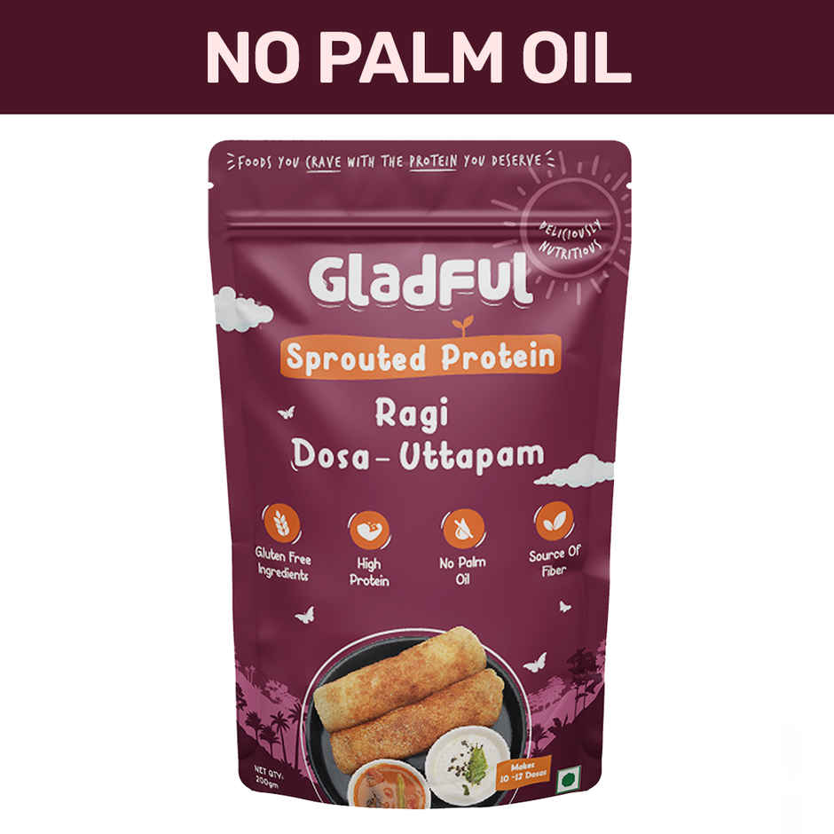 Gladful Sprouted Ragi Dosa