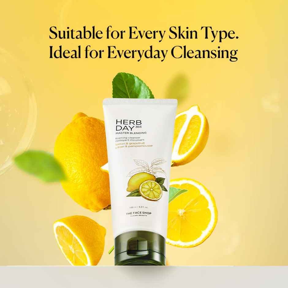 The Face Shop Herb Day 365 Lemon & Grapefruit Foaming Cleanser