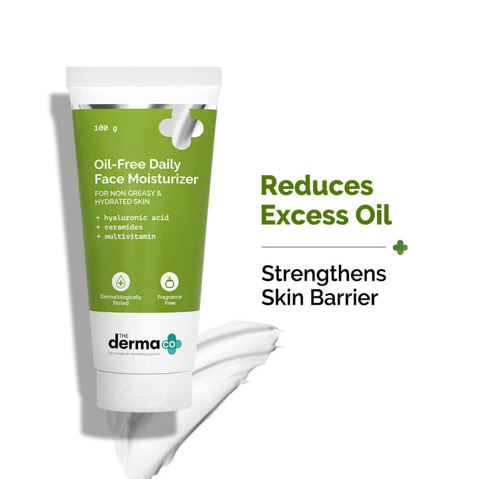 The Derma Co Oil-free Daily Face Moisturizer With Hyaluronic Acid Ceramides For Hydrated Skin