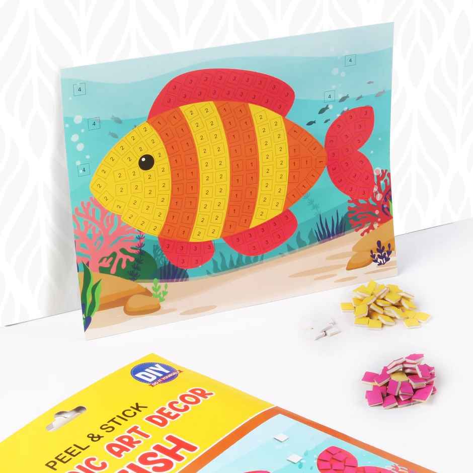 Itsy Bitsy Peel and Stick Mosaic Art Decor Fish 17 x 21cm Lb