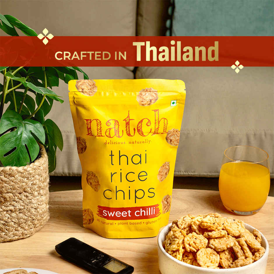 Natch Sweet Chilli Thai Rice Chips | No Palm Oil | Healthy Snacks