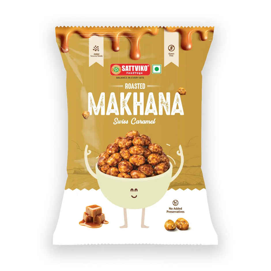 Sattviko Swiss Caramel Roasted Makhana