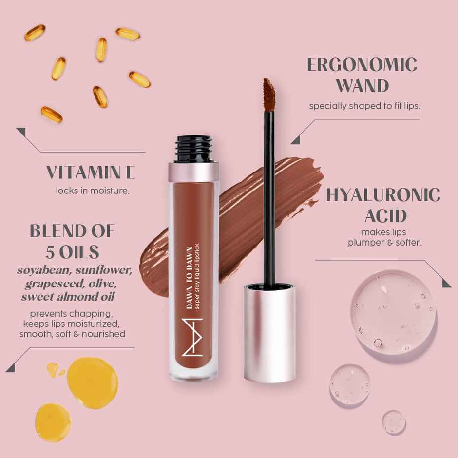 House Of Makeup Dawn To Dawn Super Stay Liquid Matte Lipstick - Hot Chocolate