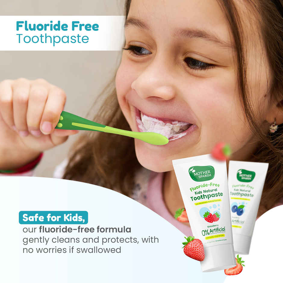 Mother Sparsh Fluoride-Free Kids Toothpaste (With Toothbrush)