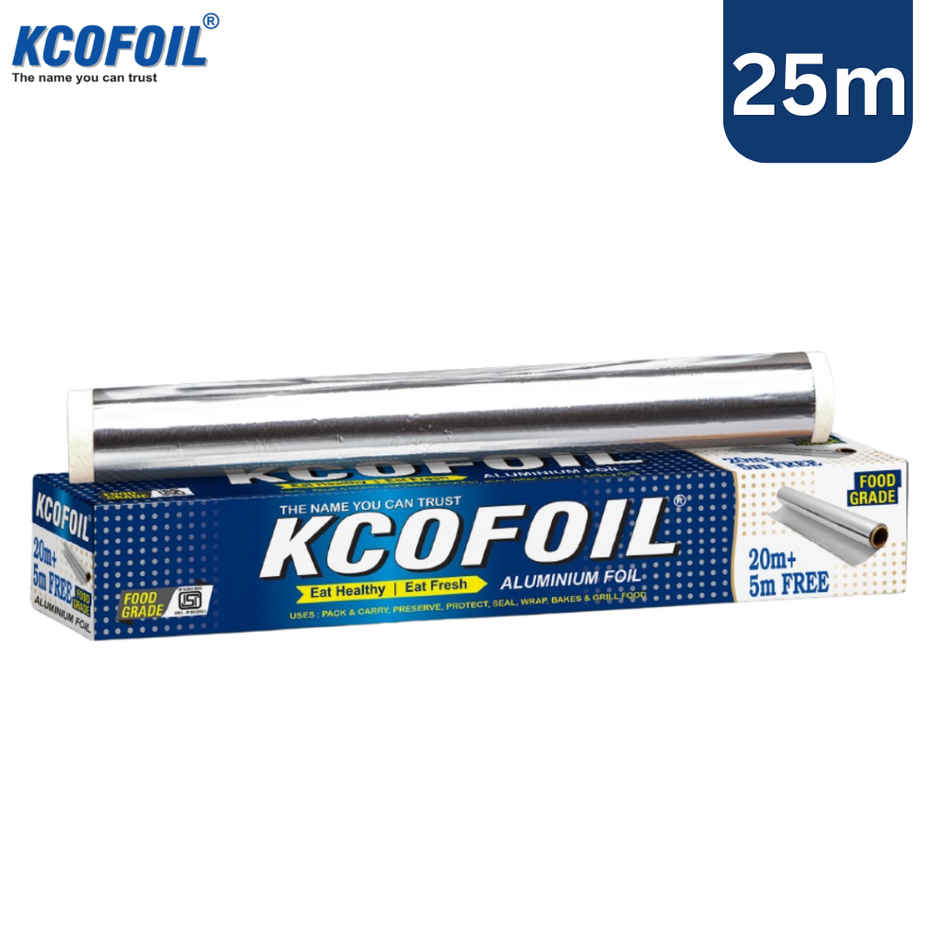 Kcofoil 25 m Aluminium Foil for Food Wrapping