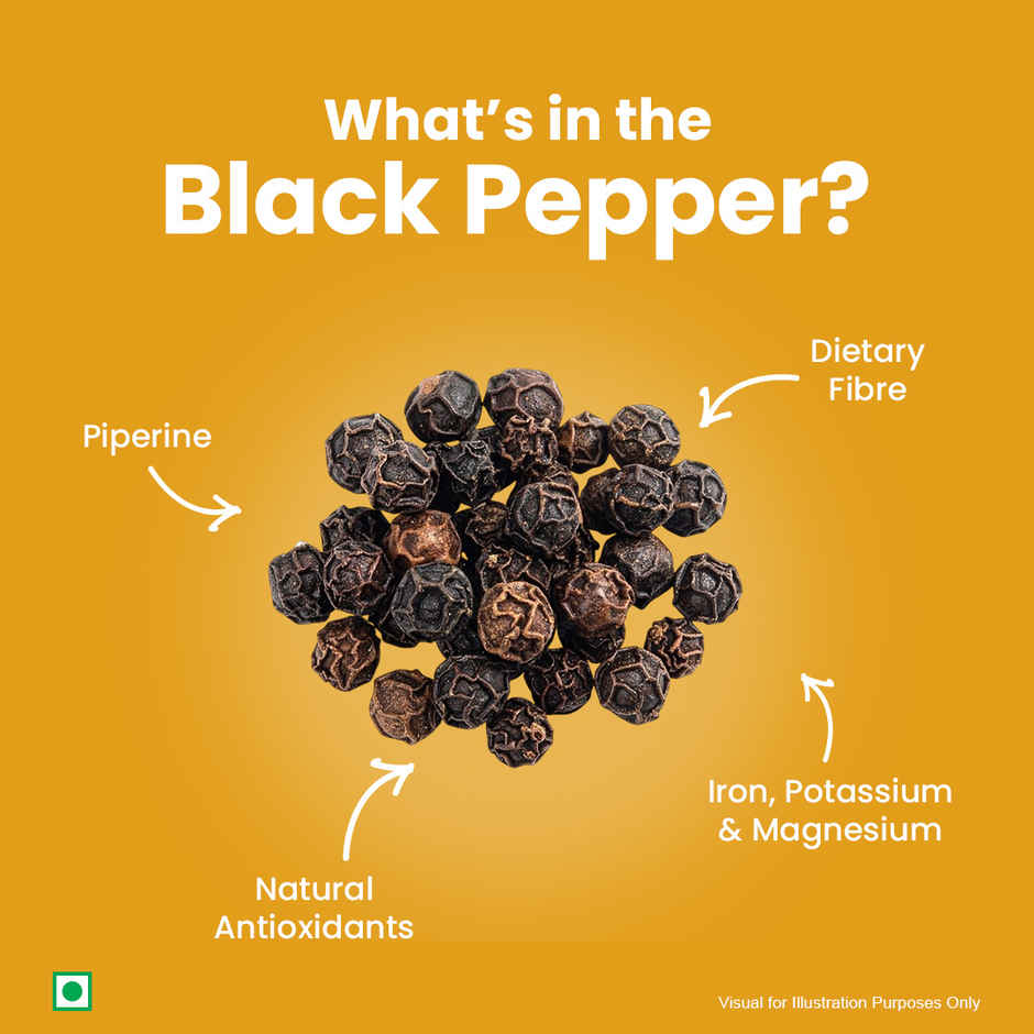 Kedia Pavitra Black Pepper Whole-Kali Mirch