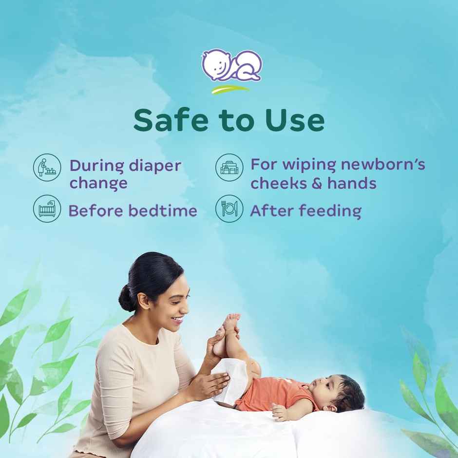 Himalaya Nature Touch Baby Water Wipes (Unscented) 99% Pure Water