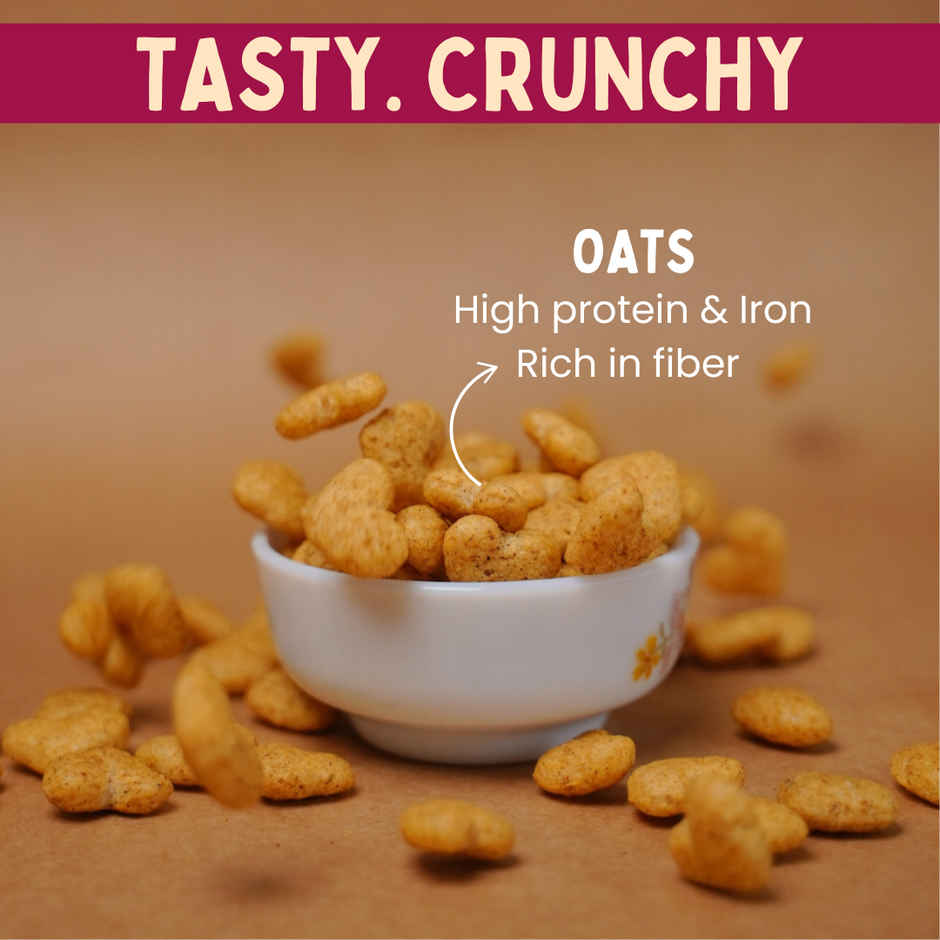 Eatopia Oat Bites | 80% Grains | Roasted Healthy Snack | BBQ