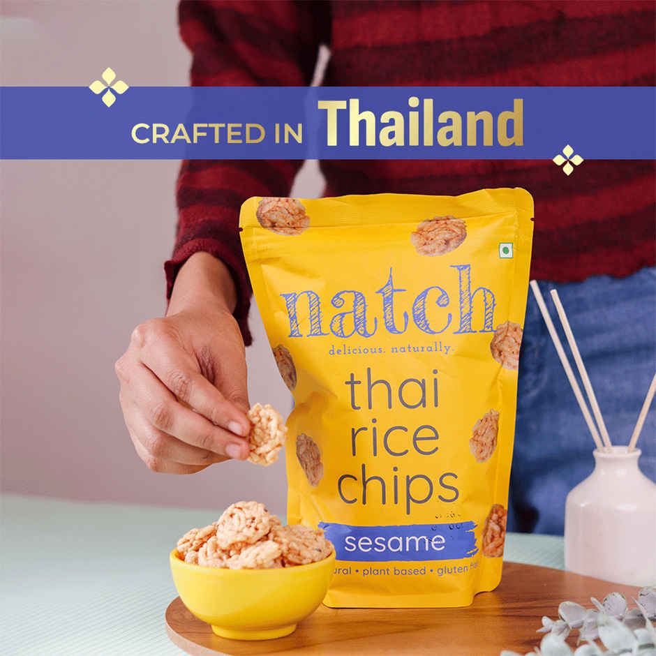 Natch Sesame Thai Rice Chips | No Palm Oil | Healthy Snacks