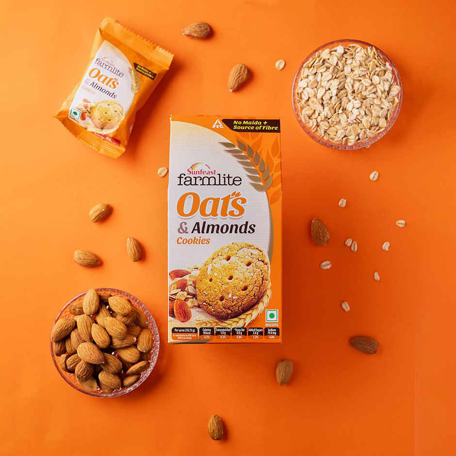 Oats & Almonds Cookies By Sunfeast Farmlite