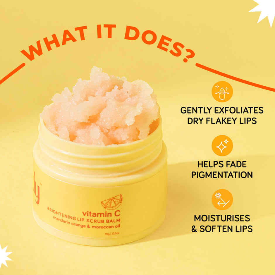 Moody Vitamin C Brightening Lip Scrub Balm