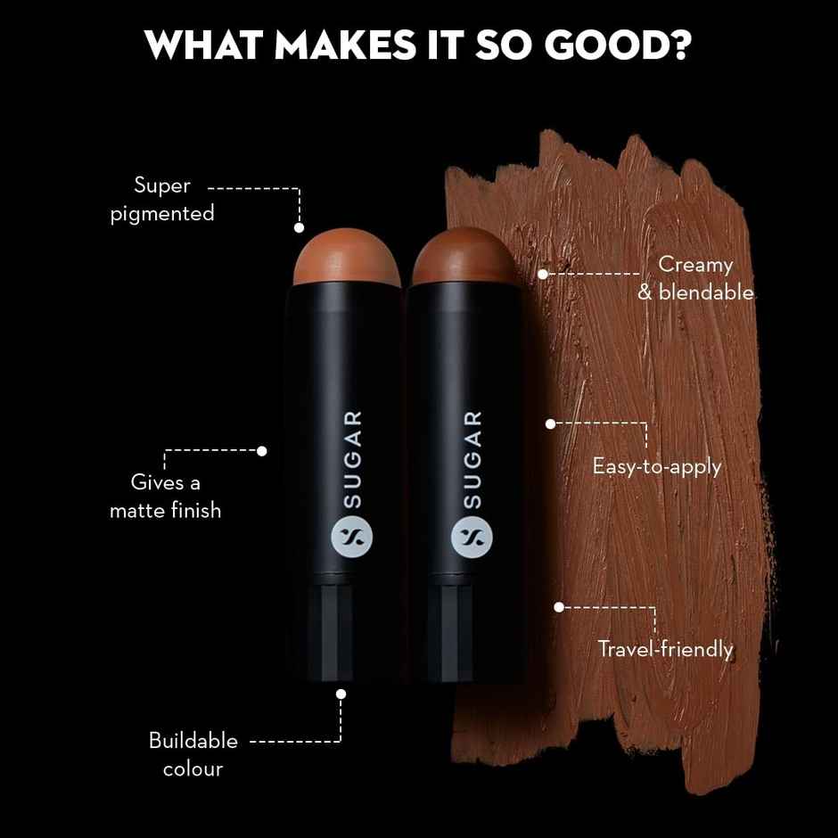 SUGAR Cosmetics Face Fwd Contour Stick - 01 Fawn First (799)