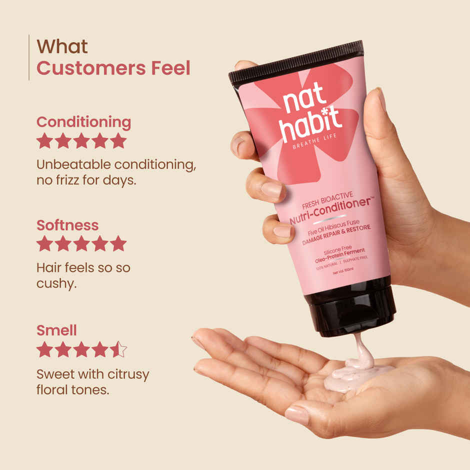 Nat Habit Hibiscus Conditioner For Smooth & Silky Hair